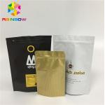MOPP Custom Printing Aluminum Foil Bags Moisture Proof Zipper Lock With Valve