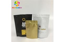 China MOPP Custom Printing Aluminum Foil Bags Moisture Proof Zipper Lock With Valve supplier