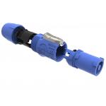 Indoor Use IP44 Triple Core Male Powercon Connector 3 Pin Audio Video Input Port Lockable Speakon Plug 20A 250V AC Blue for sale