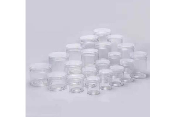 Multipurpose 5.5cm PET Plastic Storage Jars Containers ODM For Snacks