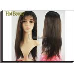 Straight Remy Human Hair Front Lace Wigs With Baby Hair Around for sale