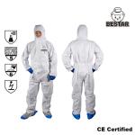 CE Certified Waterproof Microporous film Type 5/6 Disposable Protective Coverall for Painting for sale