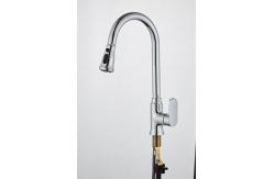 China Silver Pull Out Full Copper Kitchen Sink Faucets supplier