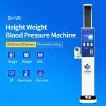 Coin Operated Self Service Health Kiosk Height Weight and Blood Pressure Scale for Pharmacy for sale