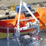 Advanced Marine Rescue Boat Davit System A Frame for sale