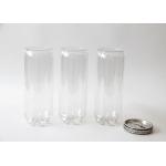 Customized Air - proof transparent soft drink Beverage Cans , PET bottle 206 # for sale