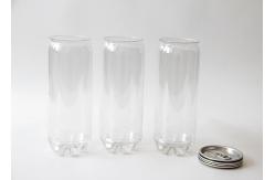 China Customized Air - proof transparent soft drink Beverage Cans , PET bottle 206 # supplier