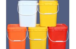 China Impact Resistance Square Plastic Bucket with Handle supplier