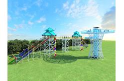 China House  Climbing Frames Customized  Family Heavy Duty Playground Equipment Slide supplier