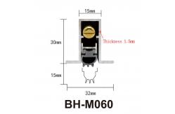 China Concealed Automatic Door Bottom Seal Sound Proof Weatherstrips 15*30mm supplier