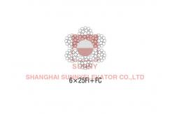 China Passenger Lift / Traction System 6x19 Wire Ropes With Fiber Core supplier