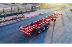 China 3 Axles High Quality Heavy Load Capacity Trailer Skeleton Parts Container Transportation supplier
