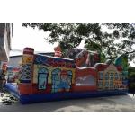 Building Themed Inflatable Fun City Simulate Construction Place Waterproof PVC Material