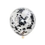 Latex Transparent Glitter Balloons Round 18 Inch Confetti Balloons