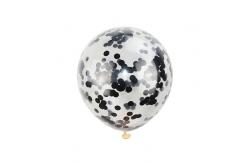 China Latex Transparent Glitter Balloons Round 18 Inch Confetti Balloons supplier