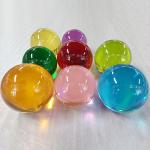ODM OEM low MOQ Colorful acrylic ball New arrival Hot Selling kid playing round 110mm toy balls resin ball for sale