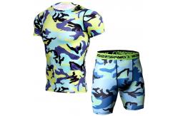 China Gym Custom Rash Vests Non Harmful Chemical Material Odor Resistant supplier