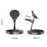 Abs Zinc Alloy 4 In 1 Fast Magnetic Wireless Charging Station With Night Lamp 2w for sale