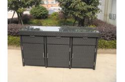 China Aluminum Frame And Resin Wicker Bar Set Bar Table For Indoor supplier