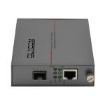 Gigabit Unmanaged Fiber Optic Ethernet Media Converter SFP Slot DC5V Rack Mounted for sale