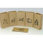Craft Paper Bag Customized Paper Bags For Take Away Fast Food / Bread / Shopping Bag for sale