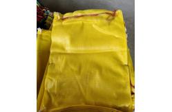 China PP PE Raschel Net Mesh Onion Bag Packaging Potato 50 Lb With Drawstring supplier