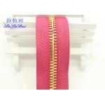 Metal Ykk Sewing Notions Zippers ,  Pink / Green / Purple Tape 9 Inch Separating Zipper for sale