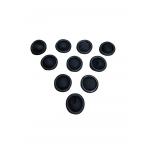 Black Comfortable Anti Static Gloves Latex Finger Protector Smooth Surface