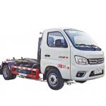 Mini Version FOTON 4x2 Compactor Garbage Truck Hook Lift 5 Tons Euro 4 Customized for sale