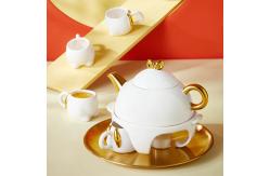 China Water Tea Brewing With Heat Resistant  Ceramic Tea Pot Set supplier
