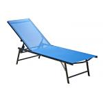 7 Position Foldable Sun Lounger Chair Weather Resistant OEM ODM Available for sale