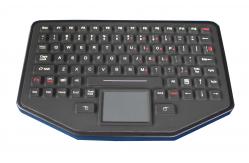 China Ip68 Silicone Movable Desktop Industrial Keyboard With Touchpad For Military supplier