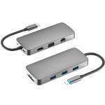3.0 USB Type C HUB HDMI Multi 10 Ports 4mil For MacBook Pro USB Splitter for sale