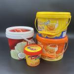 5L PP/HDPE Plastic Food Bucket With Handle for sale
