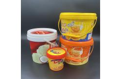 China 5L PP/HDPE Plastic Food Bucket With Handle supplier