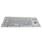 F Keys Stainless Steel Industrial Keyboard 20mA With Mouse Optical Trackball for sale