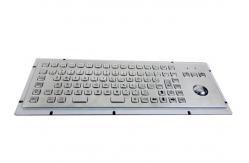 China F Keys Stainless Steel Industrial Keyboard 20mA With Mouse Optical Trackball supplier