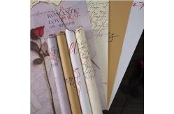 China Waterproof Florist Wrapping Bouquet Packing Paper Love Letters Print Flower Wrapping Paper supplier