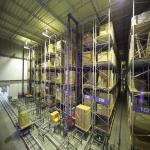 Blue AS/RS System Upright Column Steel Automated Racking Solutions for sale