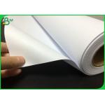 80G White Engineering Paper Rolls 150 Feet Length For Printing