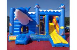 China EN14960 Inflatable Bouncer Slide Combo With Hand Pringting Customized Size supplier