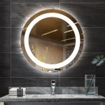 Illuminated 5mm Polished Silver Mirror For Elegant House Bathroom Decor for sale