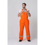 2 Side Pockets Orange Winter BIB Pants With Covered Metal Zip for sale