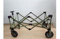 China 600D Folding Pull Along Trolley Garden Wagon Folding Festival Trolley 108cm supplier