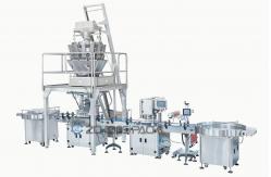 China Automatic Granule Filling Machine Weighing Filling Machine Screw Capping Machine supplier