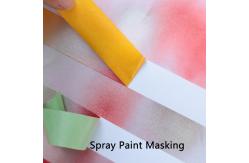 China High-Adhesion Masking Tape For Painting 48mm X 50m Heat Resistant supplier
