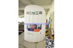 China White Inflatable Office Tent / Air Wall For Advertising , Custom Printed supplier