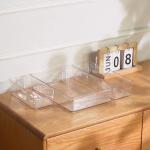 Transparent White Drawer Organisers 2L Deep Kitchen Drawer Organizer