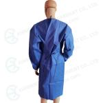 Level 2 Sterile Nonwoven Reinforced Surgical Gown Blue