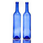 Empty Olive Blue Amber 750ml Beer Dry Red Wine Liquor Glass  Bottle With Lids for sale
